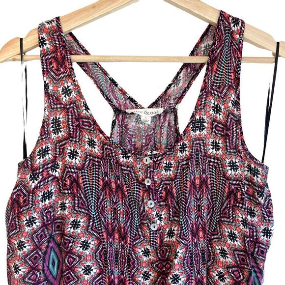 Olive & Oak 100% Rayon Aztec Racerback Tank - Picture 3 of 7